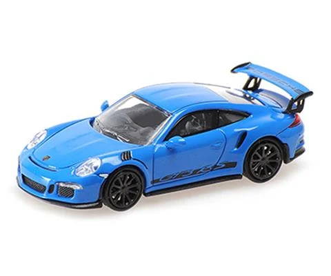 2015 Porsche 911 GT3 RS in Blue with Stripes - MINICHAMPS