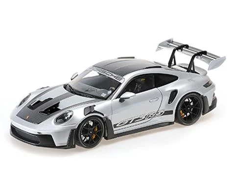2024 Porsche 992 GT3 RS in Silver with Weissach Package and Silver Wheels - MINICHAMPS