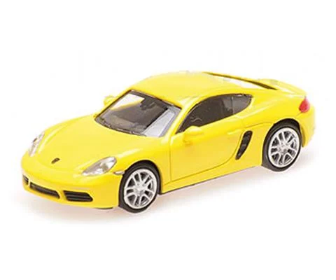 2016 Porsche 718 Cayman in Yellow - MINICHAMPS