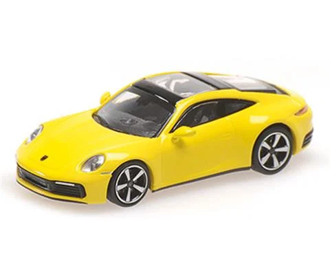 2019 Porsche 911 992 Carrera 4S in Yellow - MINICHAMPS