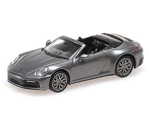 2019 Porsche 911 992 Carrera 4S Cabriolet in Metallic Gray - MINICHAMPS