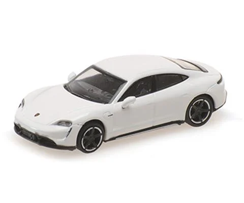 2019 Porsche Taycan Turbo S in White - MINICHAMPS