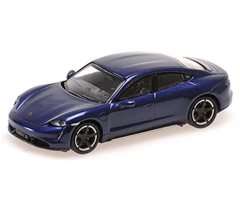 2019 Porsche Taycan Turbo S in Metallic Blue - MINICHAMPS