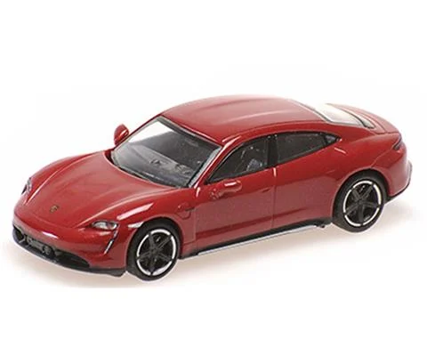 2019 Porsche Taycan Turbo S in Red - MINICHAMPS
