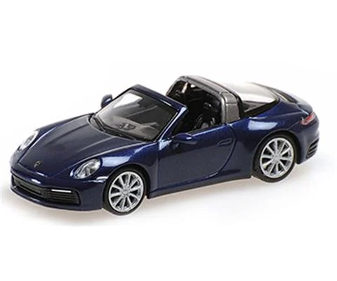 2020 Porsche 911 992 Targa 4 in Metallic Blue - MINICHAMPS