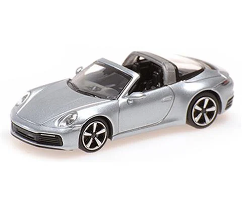 2020 Porsche 911 992 Targa 4 in Silver - MINICHAMPS