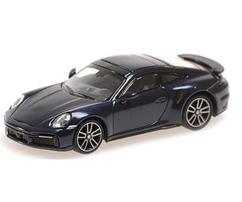 2020 Porsche 911 992 Turbo S in Metallic Blue - MINICHAMPS