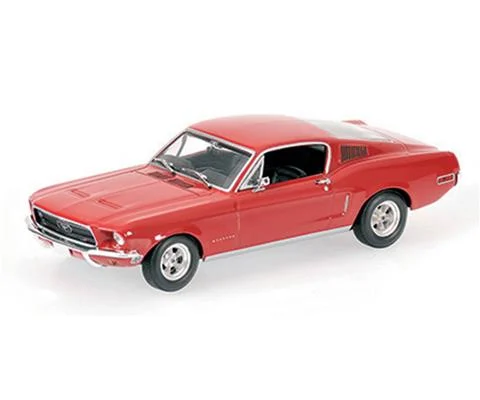 1968 Ford Mustang Fastback in Red - MINICHAMPS