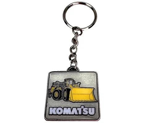 Komatsu - Two-sided Dozer and Wheel Loader Keychain