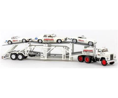 Hurricane Hell Drivers - 1975 Dodge Transporter Truck with 3 Car Set