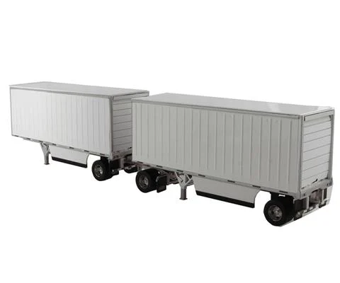 Wabash National 28 Double Pup Trailers in White - Trailer Only