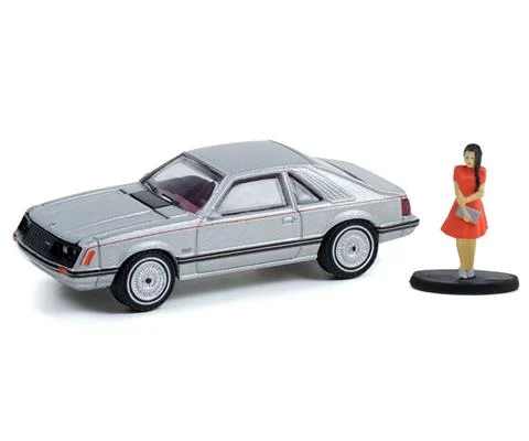 1979 Ford Mustang Coupe Ghia with Woman in a Dress - GREENLIGHT