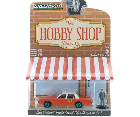 1981 Chevrolet Impala Capitol Cab Taxi with Man in Suit - GREENLIGHT