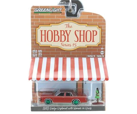1983 Dodge Diplomat with Woman in Dress - GREENLIGHT