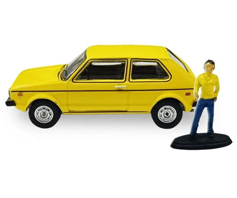 1977 Volkswagen Rabbit with Female Customer Figure - GREENLIGHT