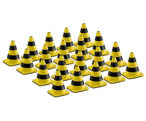 Traffic Cone Set - Yellow and Black