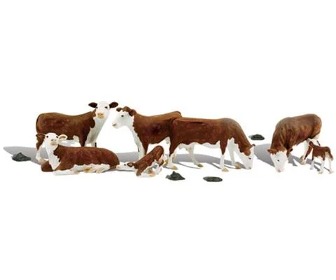 Scenic Accents - Hereford Cows - HO Scale