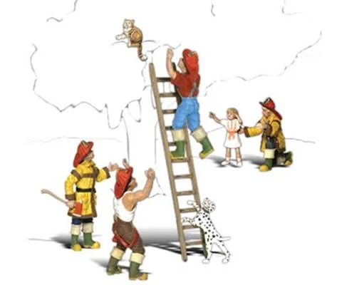 Scenic Accents - Firemen to the Rescue - HO Scale