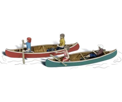 Scenic Accents - Canoers - HO Scale