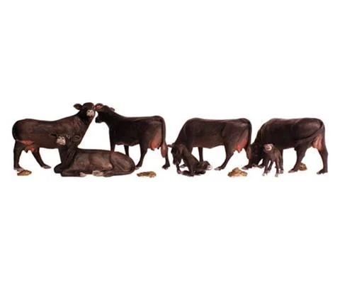 Scenic Accents - Black Angus Cows - HO Scale