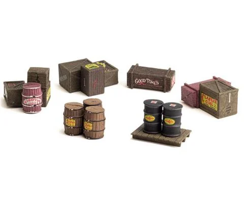Scenic Accents - Assorted Crates - O Scale