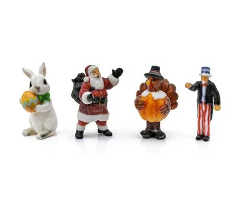 Scenic Accents - Holiday 4-Pack Find Me Figures - HO Scale
