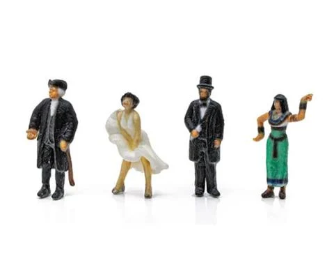 Scenic Accents - Historical People 4-Pack Find Me Figures - N Scale