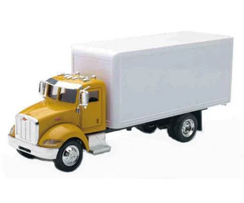 Peterbilt 335 Box Truck in Yellow - NEW-RAY