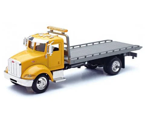 Peterbilt 335 Roll-Off in Yellow and Grey