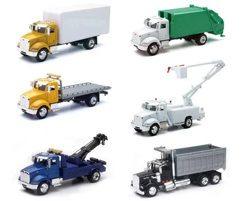 Kenworth and Peterbilt Utility Trucks - 12 Pieces in a non-Returnable Factory Sealed Case