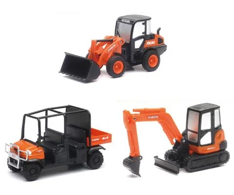 Kubota Pull-Back Vehicle 3-Piece Set