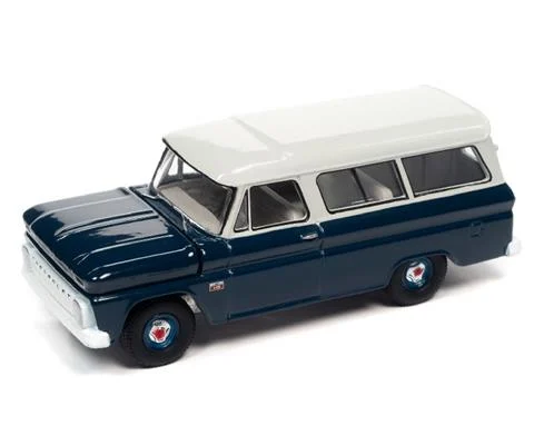 1966 Chevrolet Suburban in Dark Blue Body with White Roof - AUTO WORLD