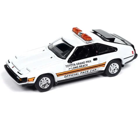1983 Toyota Celica Supra in White with Toyota Grand Prix of Long Beach Official Pace Car Graphics Roof Lightbar - AUTO WORLD