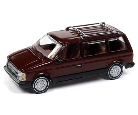 1985 Dodge Caravan in Crimson Red with Black Lower Sides - AUTO WORLD
