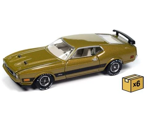 1973 Ford Mustang Mach 1 in Bright Green Poly - 6 pieces in a Non-Returnable Factory-Sealed CASE