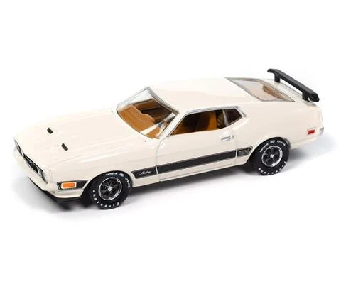 1973 Ford Mustang Mach 1 in Pearl White - AUTO WORLD