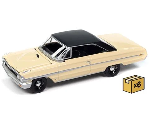 1964 Ford Galaxie 500XL in Sunshine Yellow with Black Roof - 6 pieces in a Non-Returnable Factory-Sealed CASE