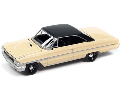 1964 Ford Galaxie 500XL in Sunshine Yellow with Black Roof - AUTO WORLD