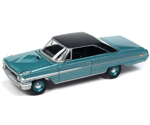 1964 Ford Galaxie 500XL in Dynasty Green with Black Roof - AUTO WORLD