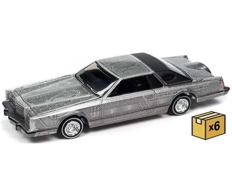 1979 Lincoln Continental Lowrider in Silver Metallic with Lowrider Graphics - 6 pieces in a Non-Returnable Factory-Sealed CASE