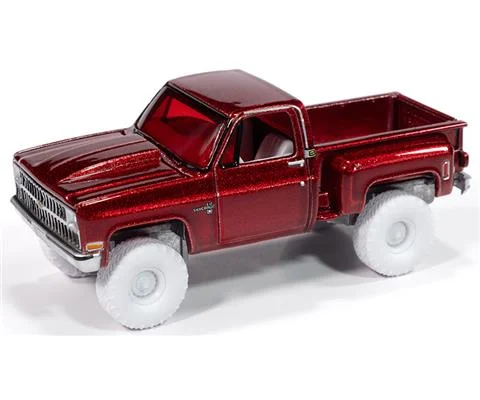 1981 Chevrolet Silverado Stepside 10 4X4 Pickup Truck in Ultra Red - AUTO WORLD