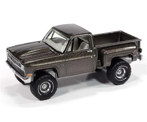 1981 Chevrolet Silverado Stepside 10 4X4 Pickup Truck in Medium Graystone Poly - AUTO WORLD