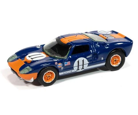 1965 Ford GT40 GULF in Gulf Dark Blue with Orange Stripe - AUTO WORLD