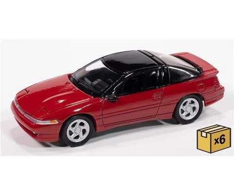 1991 Mitsubishi Eclipse GSX in Maranello Red - 6 pieces in a Non-Returnable Factory-Sealed CASE