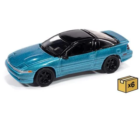 1991 Mitsubishi Eclipse GSX in Tennessee Blue - 6 pieces in a Non-Returnable Factory-Sealed CASE