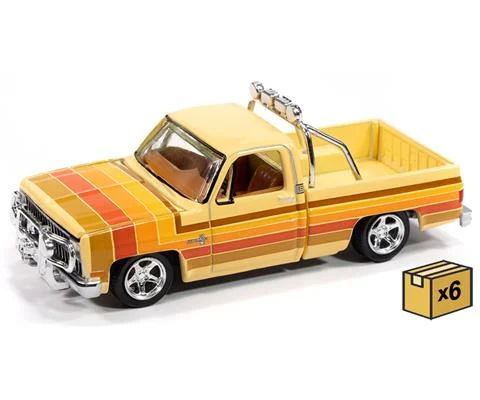 1981 Chevrolet Silverado Fleetside Lowered in Custom Cream with 5 Color Stripe Graphics - 6 pieces in a Non-Returnable Factory-Sealed