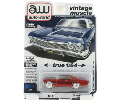 1965 Chevrolet Impala in Ultra Red with Red Chassis and White Tires - AUTO WORLD