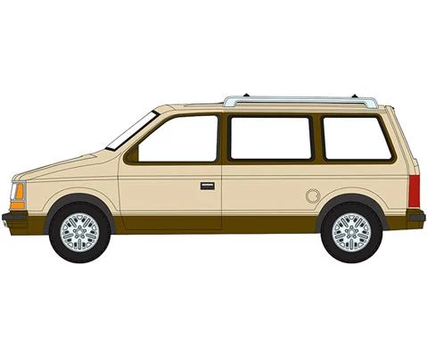 1987 Plymouth Voyager in Light Cream Two-Tone with Golden Bronze