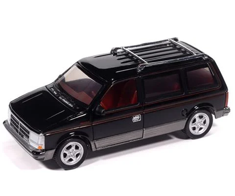 1989 Dodge Caravan Turbo in Black with Dark Quartz Gray Lower and Red Pin Stripe - NEW TOOLING