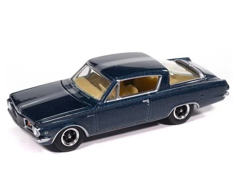 1965 Plymouth Barracuda Formula S in Dark Blue Poly with Silver Stripe - AUTO WORLD